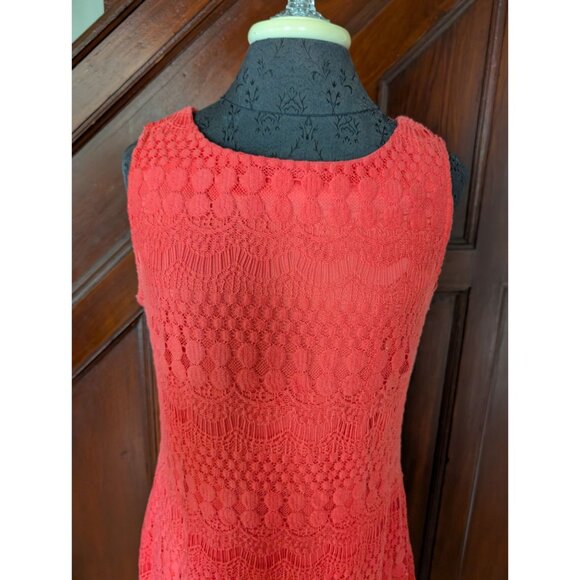 Ronnie Nicole Coral Womens Lace Sleeveless Sheath Dress Size 8 - Picture 3 of 7